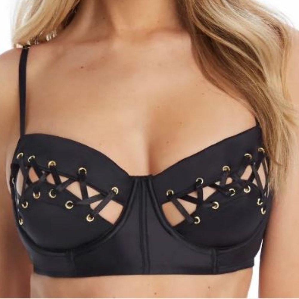 NWT  INNER SECRETS  "Caged Bra" Size S